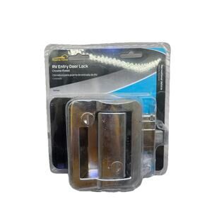 Road & Home RV Entry Door Lock + Deadbolt Chrome Plated RVP165. {64}.